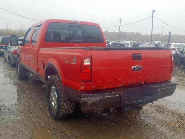 1FTSW21558EB53372 - 2008 FORD F250 SUPER RED photo 3