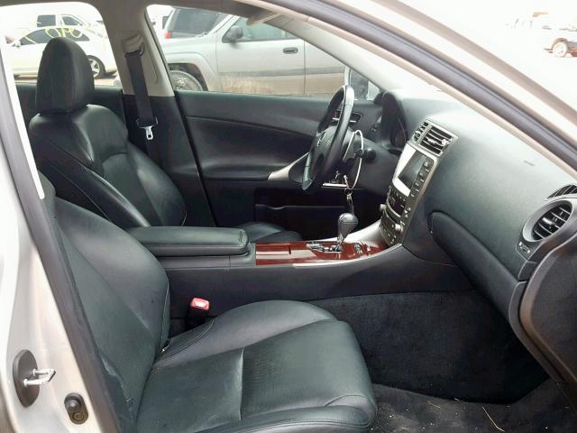 JTHBK262065018760 - 2006 LEXUS IS 250 SILVER photo 5