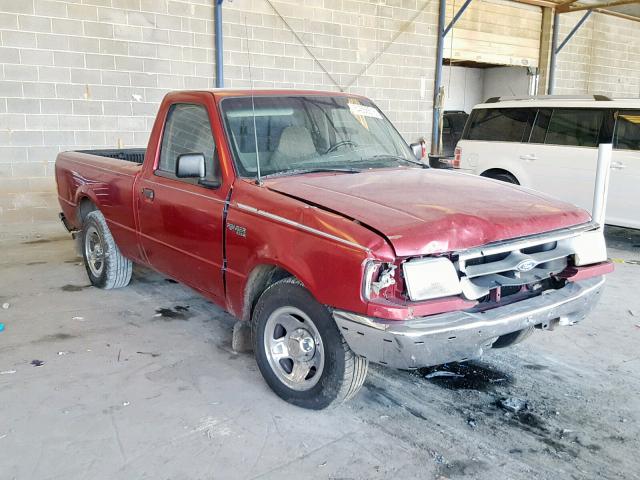 1FTCR10UXSPA87850 - 1995 FORD RANGER BURGUNDY photo 1