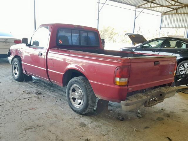 1FTCR10UXSPA87850 - 1995 FORD RANGER BURGUNDY photo 3