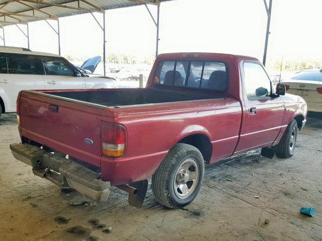 1FTCR10UXSPA87850 - 1995 FORD RANGER BURGUNDY photo 4