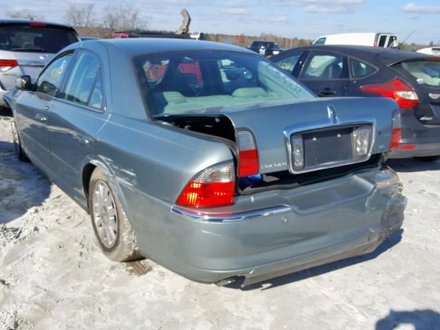 1LNHM86S53Y677416 - 2003 LINCOLN LS أخضر صورة 3