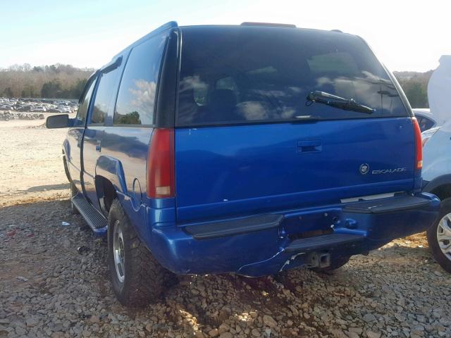 1GYEK13R6YR155072 - 2000 CADILLAC ESCALADE BLUE photo 3