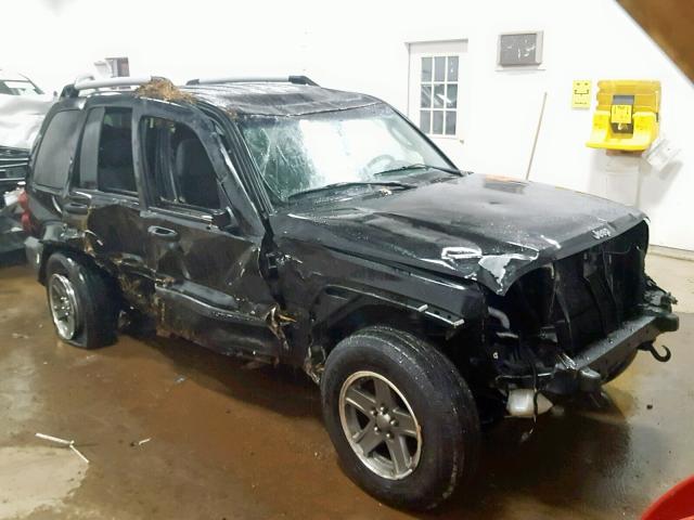 1J4GL38K35W632874 - 2005 JEEP LIBERTY RE BLACK photo 1