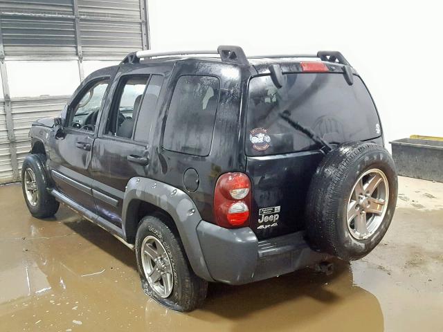 1J4GL38K35W632874 - 2005 JEEP LIBERTY RE BLACK photo 3