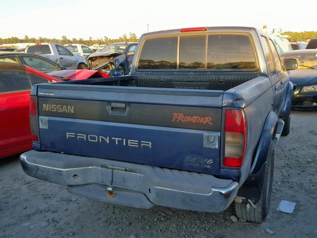 1N6ED27T8YC305484 - 2000 NISSAN FRONTIER C BLUE photo 4