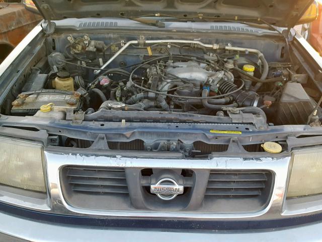 1N6ED27T8YC305484 - 2000 NISSAN FRONTIER C BLUE photo 7