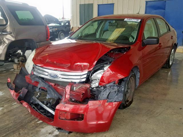 3FAHP06Z28R222142 - 2008 FORD FUSION S RED photo 2