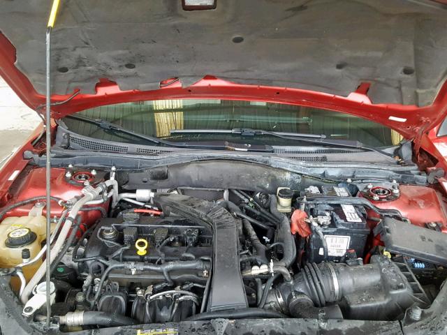 3FAHP06Z28R222142 - 2008 FORD FUSION S RED photo 7