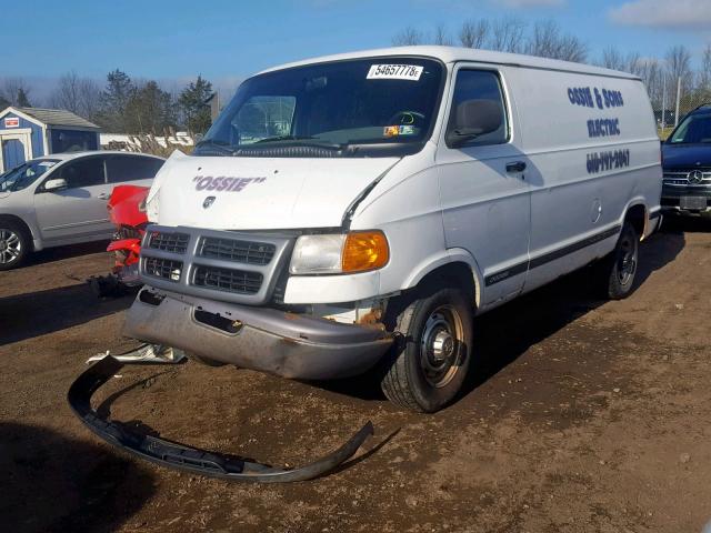 2B7JB21Y0YK143331 - 2000 DODGE RAM VAN B2 WHITE photo 2