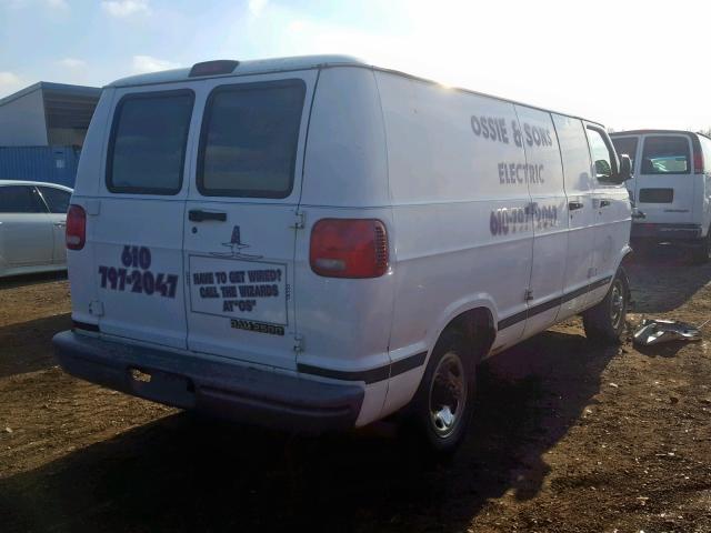 2B7JB21Y0YK143331 - 2000 DODGE RAM VAN B2 WHITE photo 4