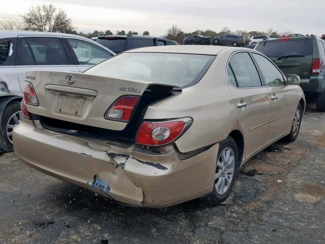 JTHBA30G245044836 - 2004 LEXUS ES 330 GOLD photo 4