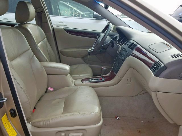 JTHBA30G245044836 - 2004 LEXUS ES 330 GOLD photo 5