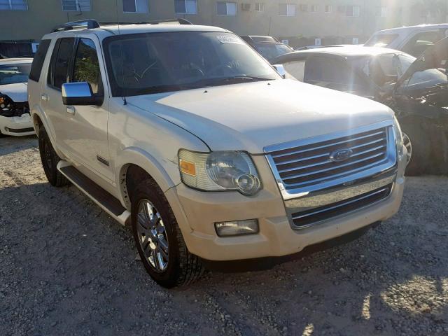 1FMEU65E27UB33312 - 2007 FORD EXPLORER L WHITE photo 1