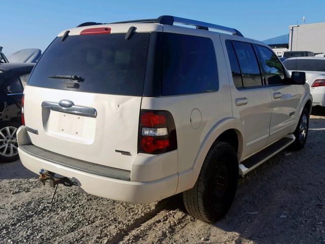 1FMEU65E27UB33312 - 2007 FORD EXPLORER L WHITE photo 4