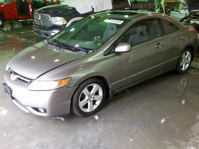 2HGFG12816H508630 - 2006 HONDA CIVIC EX ყავისფერი ფოტო 2