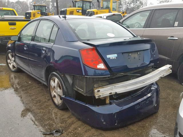 1G8AL55F27Z165313 - 2007 SATURN ION LEVEL BLUE photo 3