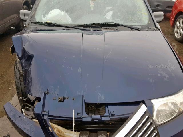 1G8AL55F27Z165313 - 2007 SATURN ION LEVEL BLUE photo 7