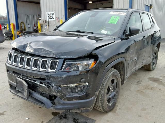 3C4NJDAB7JT116732 - 2018 JEEP COMPASS SP შავი ფოტო 2