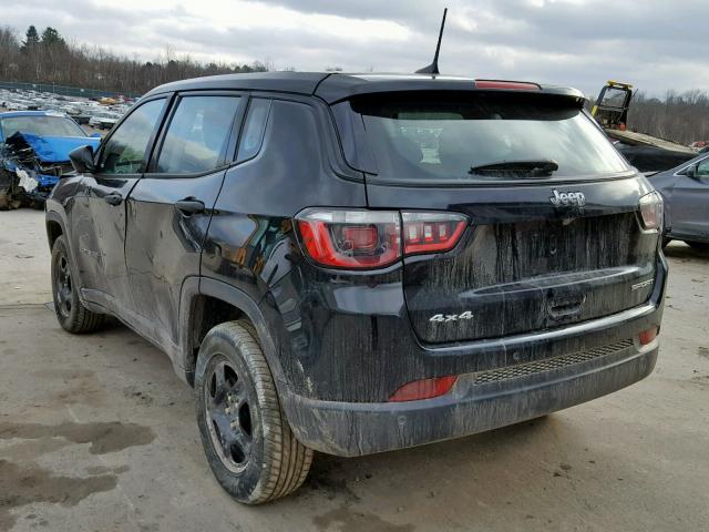 3C4NJDAB7JT116732 - 2018 JEEP COMPASS SP შავი ფოტო 3