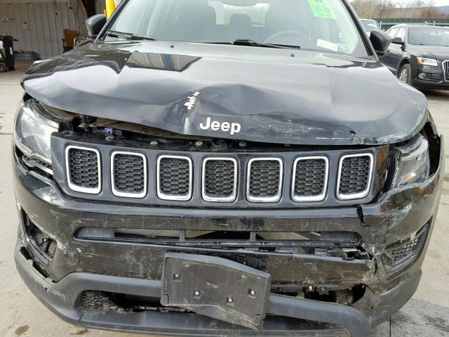 3C4NJDAB7JT116732 - 2018 JEEP COMPASS SP BLACK photo 9