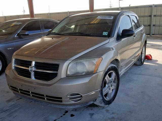 1B3HB48A79D222351 - 2009 DODGE CALIBER SX GOLD photo 2