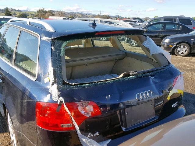 WAUKF78E88A169296 - 2008 AUDI A4 2.0T AV BLACK photo 9