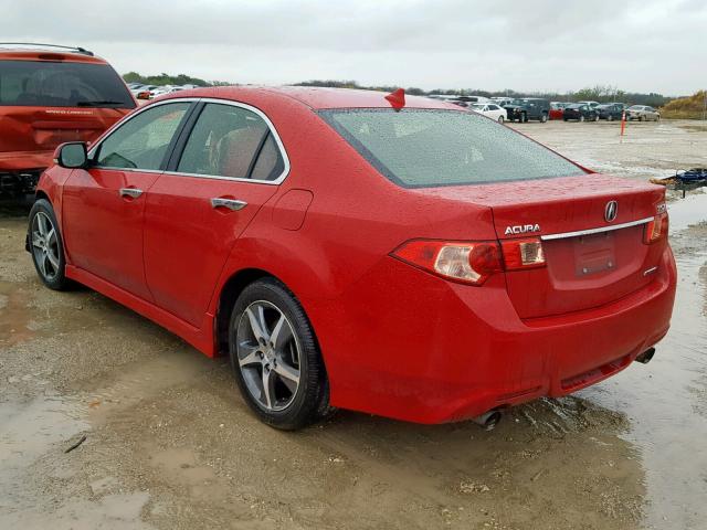 JH4CU2E81DC001818 - 2013 ACURA TSX SE RED photo 3