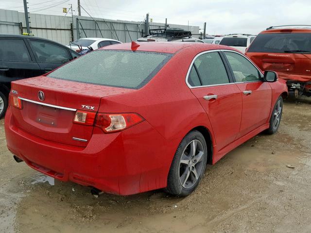 JH4CU2E81DC001818 - 2013 ACURA TSX SE RED photo 4