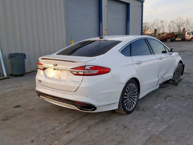 3FA6P0K99HR146321 - 2017 FORD FUSION TIT WHITE photo 4