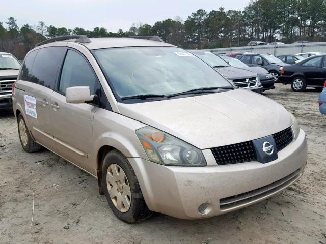 5N1BV28U35N122287 - 2005 NISSAN QUEST S TAN photo 1