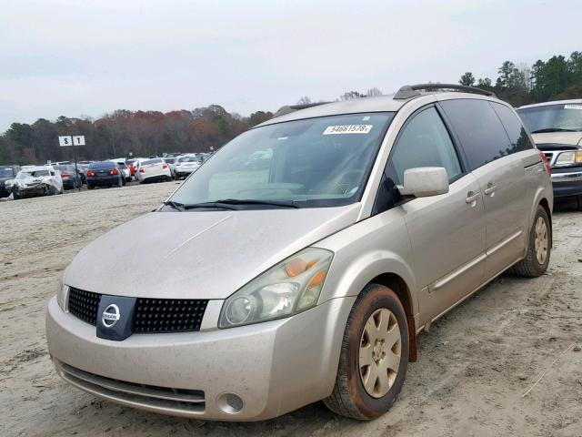 5N1BV28U35N122287 - 2005 NISSAN QUEST S TAN photo 2