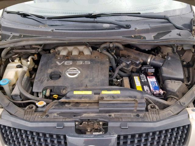 5N1BV28U35N122287 - 2005 NISSAN QUEST S TAN photo 7