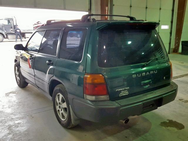 JF1SF6350XG719788 - 1999 SUBARU FORESTER L GREEN photo 3