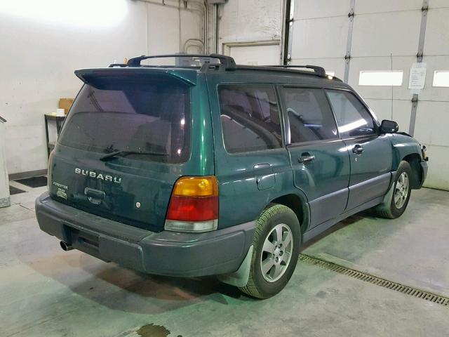 JF1SF6350XG719788 - 1999 SUBARU FORESTER L GREEN photo 4