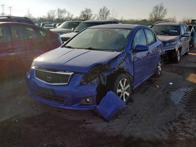 3N1AB6AP0BL723949 - 2011 NISSAN SENTRA 2.0 BLUE photo 2