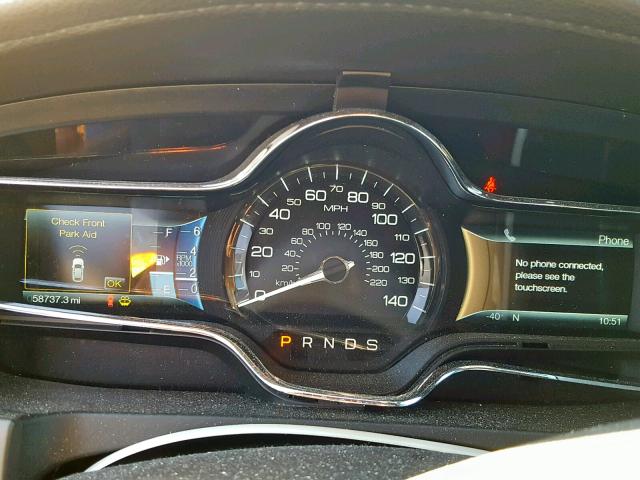 1LNHL9FT4DG602232 - 2013 LINCOLN MKS CHARCOAL photo 8