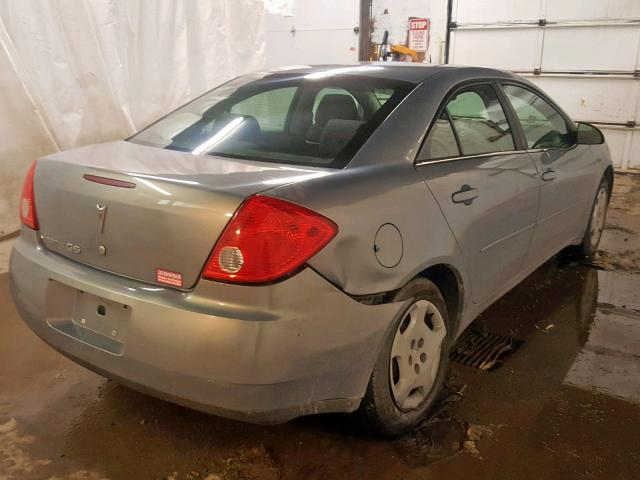 1G2ZF57B284304286 - 2008 PONTIAC G6 VALUE L GRAY photo 4