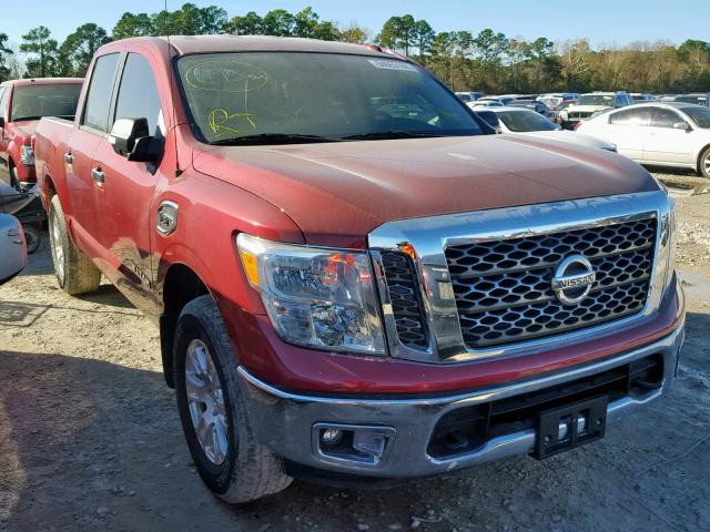 1N6AA1EJXHN506715 - 2017 NISSAN TITAN S BURGUNDY photo 1