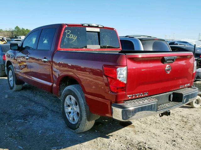 1N6AA1EJXHN506715 - 2017 NISSAN TITAN S BURGUNDY photo 3