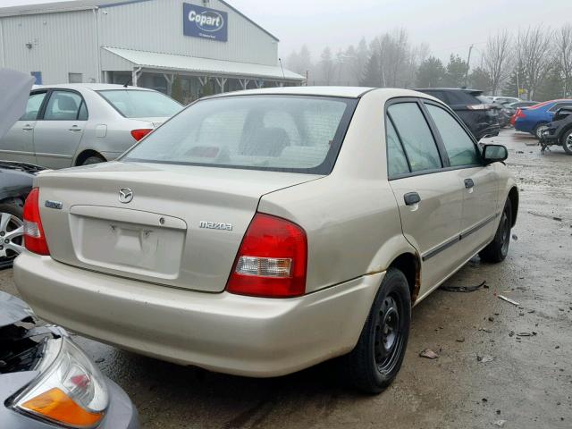 JM1BJ2222Y0220557 - 2000 MAZDA PROTEGE DX BEIGE photo 4