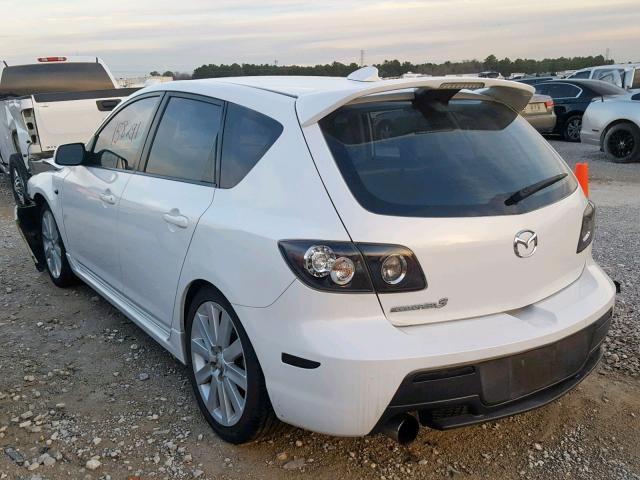 JM1BK34L691250522 - 2009 MAZDA SPEED 3 WHITE photo 3