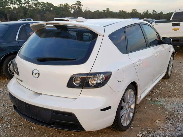 JM1BK34L691250522 - 2009 MAZDA SPEED 3 WHITE photo 4