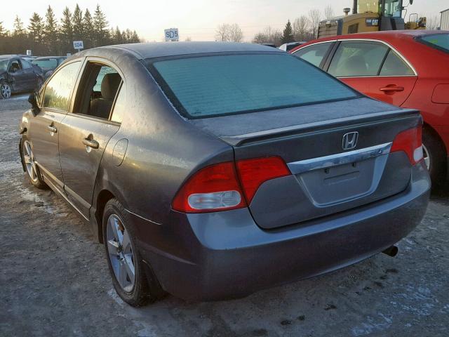 2HGFA15239H009793 - 2009 HONDA CIVIC DX GRAY photo 3