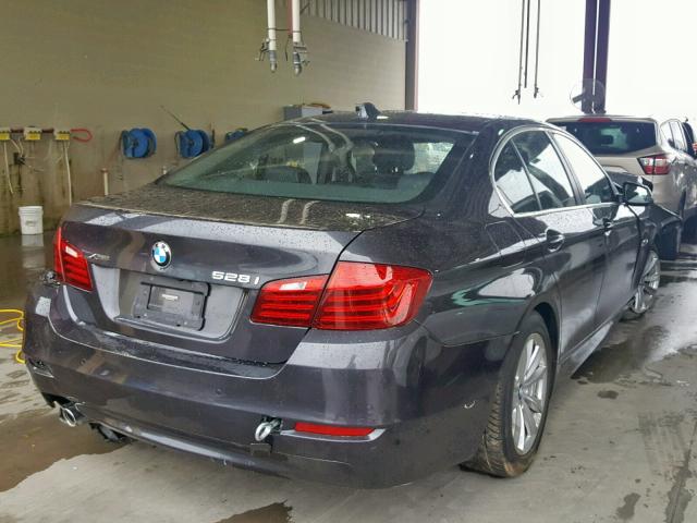 WBA5A7C57ED620005 - 2014 BMW 528 XI GRAY photo 4