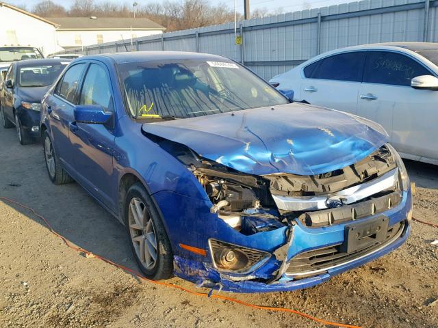 3FAHP0JA1CR214303 - 2012 FORD FUSION SEL BLUE photo 1