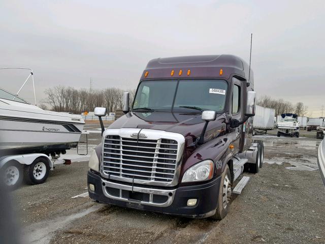 1FUJGLDR0ASAS2155 - 2010 FREIGHTLINER CASCADIA 1 BROWN photo 2