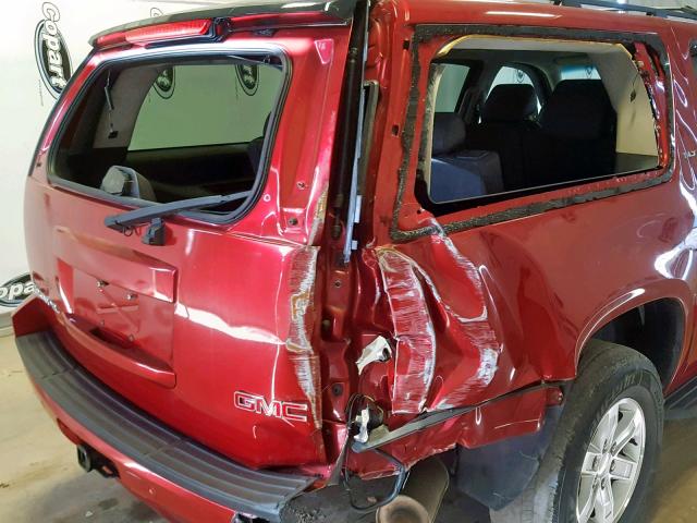 1GKS1KE04ER106100 - 2014 GMC YUKON XL C RED photo 9