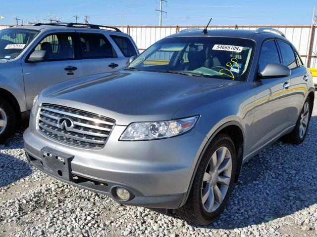 JNRAS08W94X219513 - 2004 INFINITI FX35 GRAY photo 2