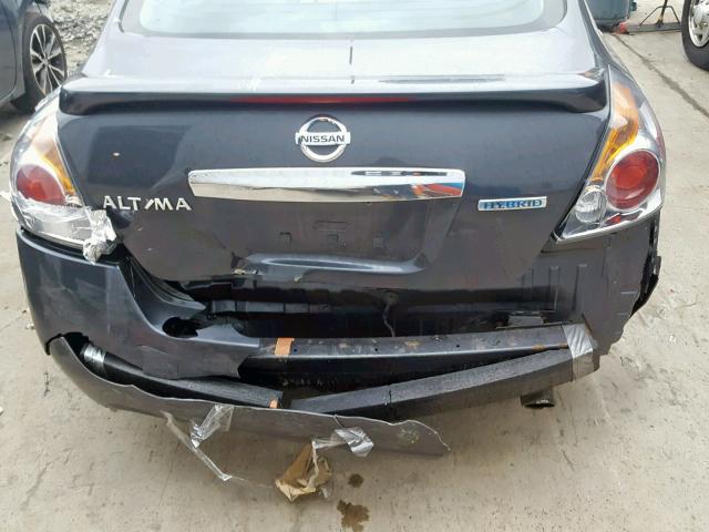 1N4CL2AP3AC168863 - 2010 NISSAN ALTIMA HYB GRAY photo 9